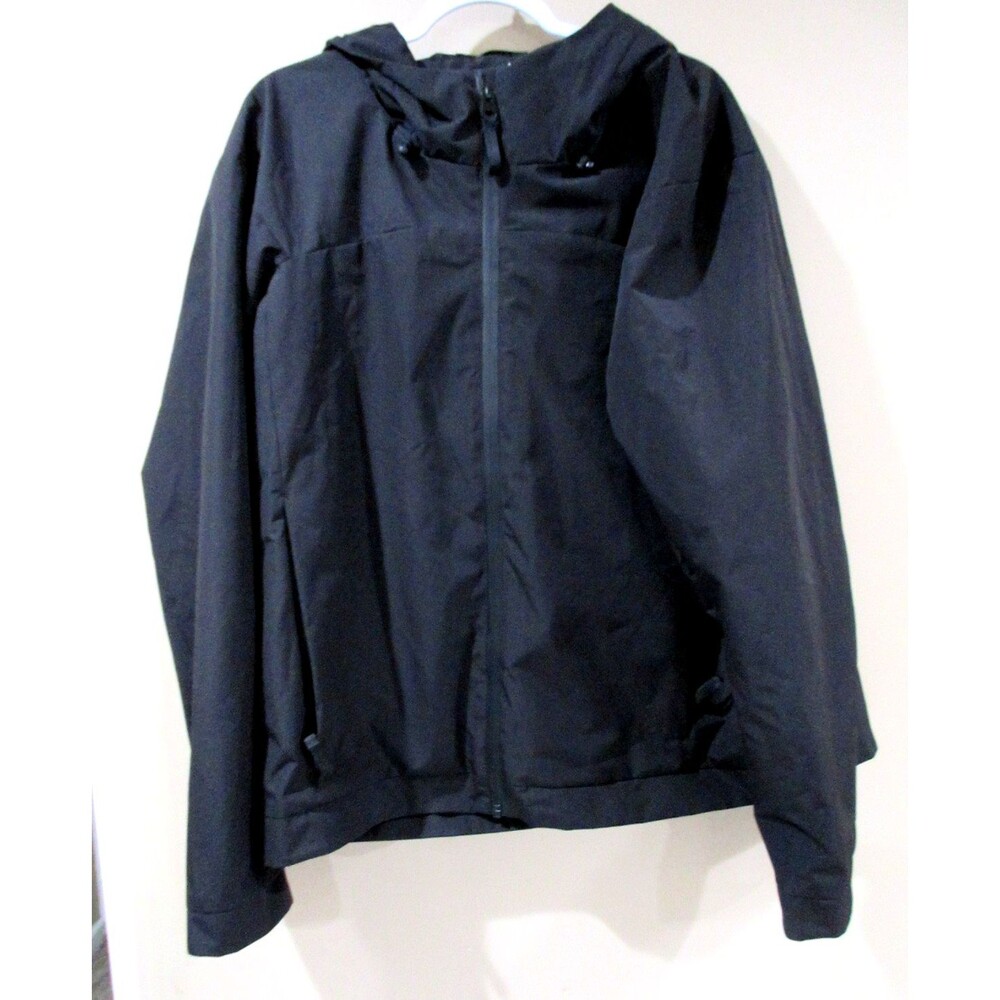 Cole Haan Signature Hooded Rain Jacket Men XXL Black Full Zip MSRP 228.00